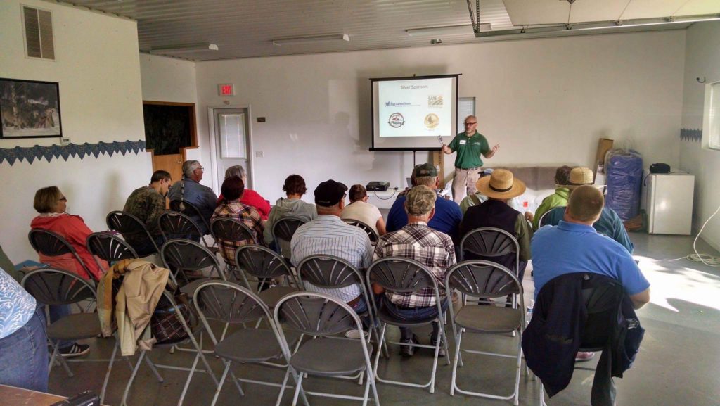 Mike Badger leads a class